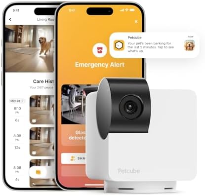 Petcube Cam 360 – Wi-Fi Pan-Tilt Pet Security Camera with App