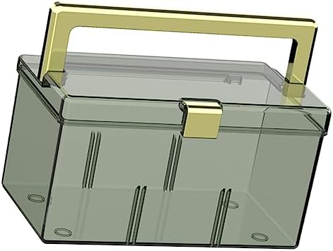 Capacity Portable Medicine Storage Box with Handle Durable Pet Material for Home and Travel Use Multi-Functional Sundries Organizer
