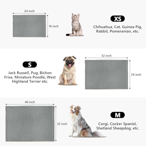 furrybaby Pet Blanket, Soft Warm Sherpa Fleece Bed Blanket for Small Pets