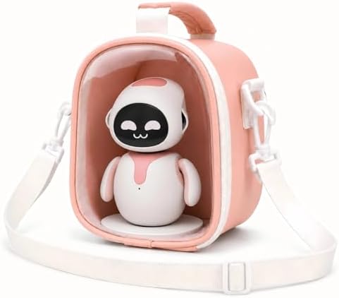 Carrying Case for ENERGIZE LAB Eilik Robot Pets, Bag Only | High-Density EPE Foam, Dry-Coated Microfiber PU, Clear PVC Window