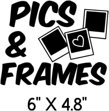 Storage Bin Organization Decals, Pics and Frames Style | Storage Bin Organization Decals, Vinyl Label Stickers, Bins Not Included