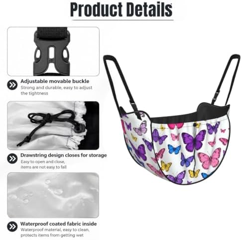Beautiful butterfly Car Seat Organizer-Backseat Storage Bag for Travel | Waterproof Durable. Holds Snacks Gear Essentials. Fits Most Cars.
