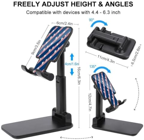 Universal Adjustable USA Patriotic Stars and Stripes Phone Stand