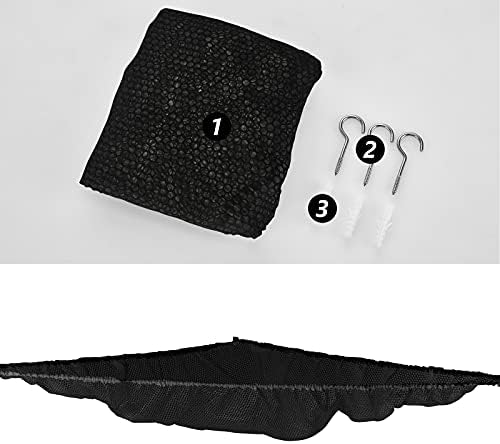 Stuffed Animal Net or Hammock, Stuffed Animal Net, Jumbo Toy Net Hammock for Stuffed Animals Wall Sling Corner Extra Large Kids Children Mesh Toy Net Organizer (Black 2 Pack, 70 inch)