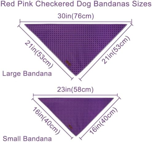Lavender Polka Dog Bandana, UP URARA PUP Purple Dots Puppy Bandana for Small,Medium Dog, Comfortable Cotton Triangle Bid Scarf Dog, Pet Kerchief for Girl Boy Dogs or Cats
