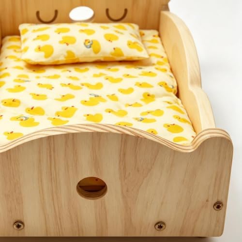 Parrot Bed 3 Pieces – Wooden Perch Detachable Cotton Pad Mat | | Natural Pine Wood Breathable Cotton Soft Washable Nest Resting Stand Cage Hammock Accessories Conure