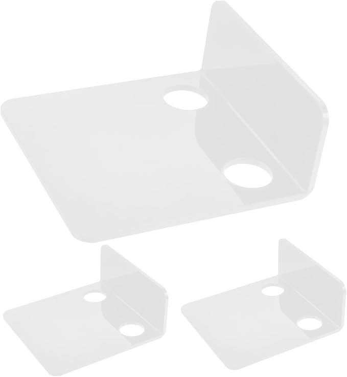 MERRYHAPY 3pcs Security Camera Holder Wall Mount Holder Router Wall Mount Rack Monitor Storage Rack