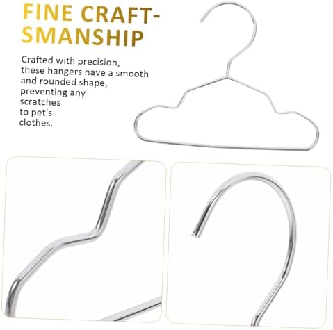 10pcs Dog Cat Clothing Hanger Small Steel Pet Hangers Multi-functional Coat Racks for Drying Storing Pet Apparel Organizer