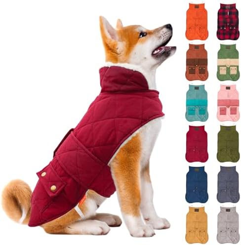 KYEESE Waterproof & Windproof Dog Coat for Small Dogs Puffer Jacket