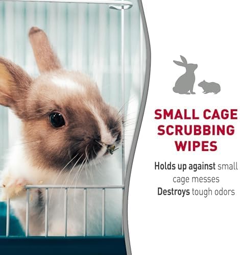 Nature’s Miracle Small Animal Cage Scrubbing Wipes 30Ct (Pack of 12)