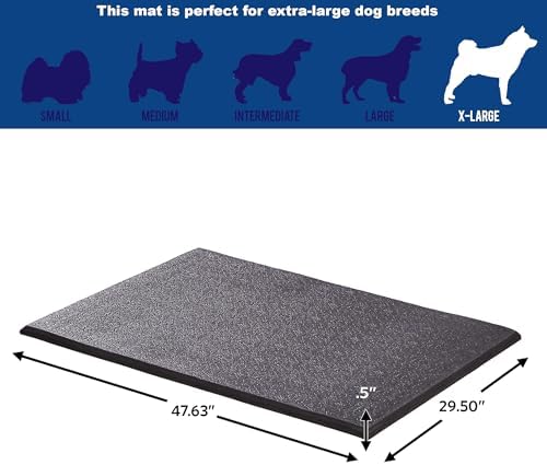 MidWest Homes for Pets Cushioned Dog Crate Mate, 48 inch Black