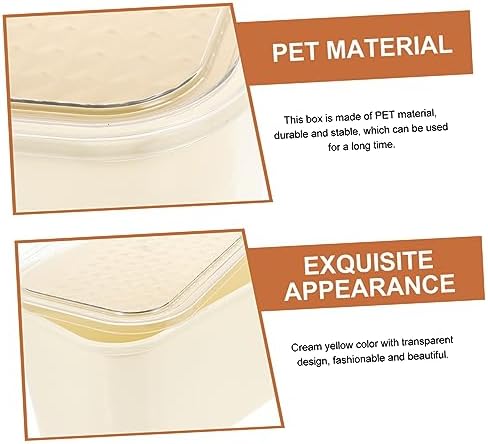 COHEALI Clear Storage Box with Lid Transparent Pet Book Organizer for Bathroom Pantry and Office Versatile Container for Toys Makeup Snacks and More