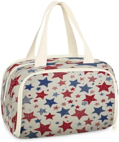 4th of July Travel Toiletry Bag for Women