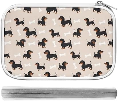 Simple Thin Pencil Case Waterproof And Portable Unisex Perfect Organizer Box Wiener Dog Doxie Dachshund Weiner Dog Pet Dogs