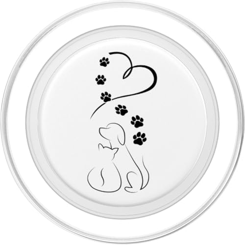 Dog Cat Paws with Heart PopSockets PopGrip for MagSafe