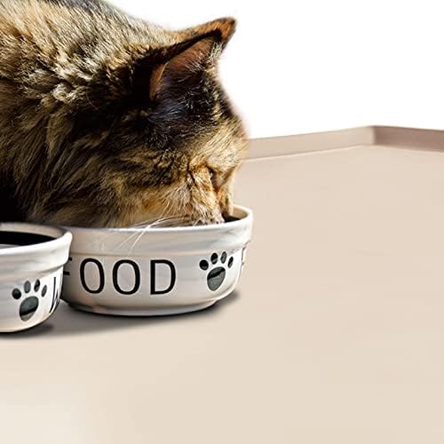 Silicone Dog Food Mat Waterproof Pet Feeding Tray for Small Medium Dogs