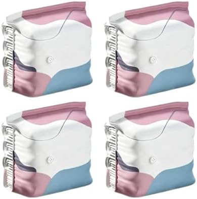 Large Capacity Vacuum Bags No Pump Needed, No-Pump Vacuum Storage Bags, VacuumStorage Bag, Heavy-Duty Press & Seal for Clothes, Press & Seal, for Dorm Home Travel Storage Clothes Organizers