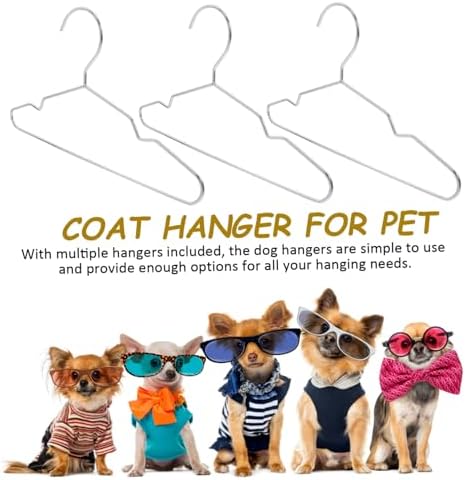 10pcs Pet Coat Hangers for Dogs and Cats Stylish Closet Organizers for Pet Garments Compact and Space Saving Clothing Accessories for Dogs and Kittens