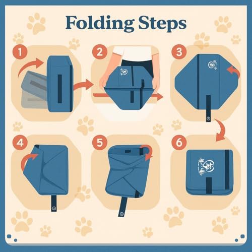 Pet Fit for Life Portable Litter Box for Cats for Travel - Medium, Includes Zippered Cover, Liner Bags, Odor Catcher, Litter Scooper, Collapsible Water/Food Bowl, and Folds for Easy Travel and Storage