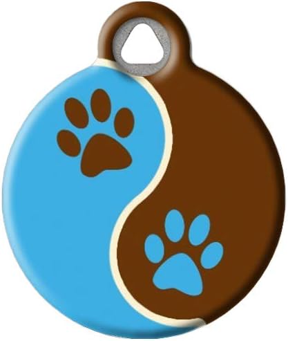 Lupine Pattern Muddy Paws Custom Pet ID Tag for Dogs and Cats (Small) Lupine Brand Matching Tag, Complements Lupine Leash and Collar Patterns, Customizable Dog Tags