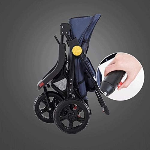 Pet Stroller-3 Wheel Stroller, Foldable Dog Liner and Storage Basket, for Small Medium Size，98 * 57 * 105cm