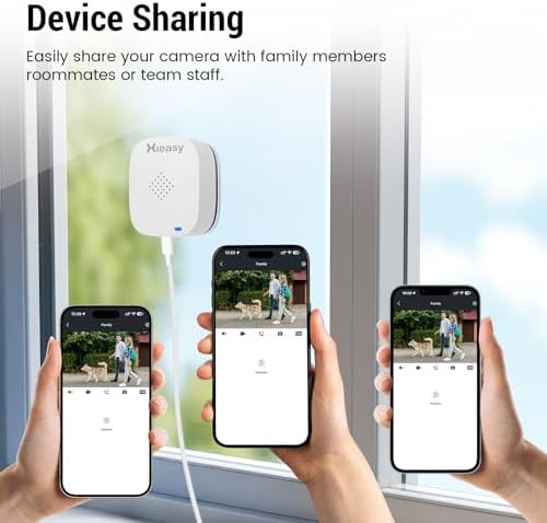 4MP 2.5K Window Camera, AI Human & Vehicle Detection, Color Night Vision