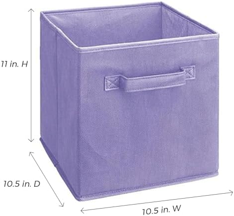 ClosetMaid 3878 Cubeicals Fabric Drawer, Light Purple, 2-Pack