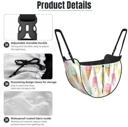 Ice Cream Paradise Car Seat Organizer-Backseat Storage Bag for Travel | Waterproof Durable. Holds Snacks Gear Essentials. Fits Most Cars.