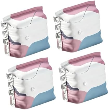 3D Vacuum Storage Bags for Bedding and Clothes Upright Organizers with Zippers Seal for Closet Dorm Moving Clothes Storage Bags