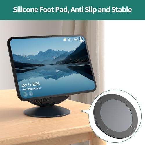HomeMount Show 11 Stand Swivel, Adjustable Stand for Show 8 2025 Release, Tilt 18 Degrees Forward & Backward Magnetic Non-Slip Bottom Adjustable iPhone 12 & Show 8/11 Accessories (Graphite Grey)
