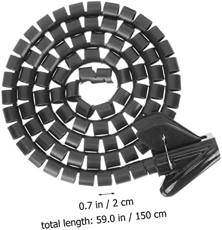 HOMSFOU Cable Organizer Sleeve Spiral Wire Holder for Protective Tube for Data Lines Prevents Pet Chewing Flexible Design for Use