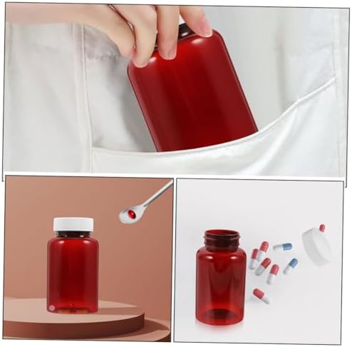 16pcs Pill Bottles Lids for Medication Storage Light-Blocking Containers for Safe Travel and Organization of Pills and Vitamins