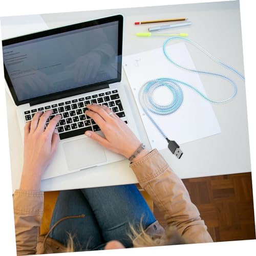 Happyyami 1.4m Charging Cord Protector for Phone Charger Cable Organizer Wire Protector for Pets