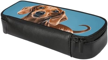 Dachshund Weiner Pet Dog Pencil Case Portable Pencil Pouch Pen Bag Pencil Bag Makeup Bag Storage Bag Pencil Box Cosmetic Bag for Women Men Office
