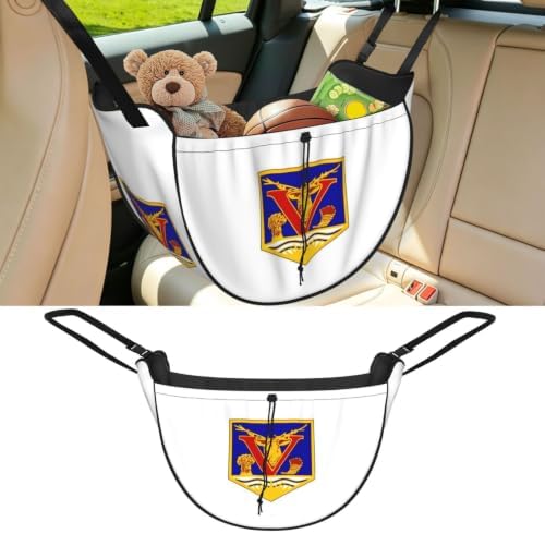 Vernon Flag Car Seat Organizer-Backseat Storage Bag for Travel | Waterproof Durable. Holds Snacks Gear Essentials. Fits Most Cars.