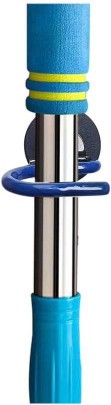 2PCS Broom Holder Magnetic Broom Hooks, Space-Saving Broom Mop Rake Rack, Stainless Steel Heavy Duty Broom Mop Handle Holder