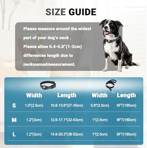 AirTag Dog Collar and Leash, IP68 Waterproof Integrated