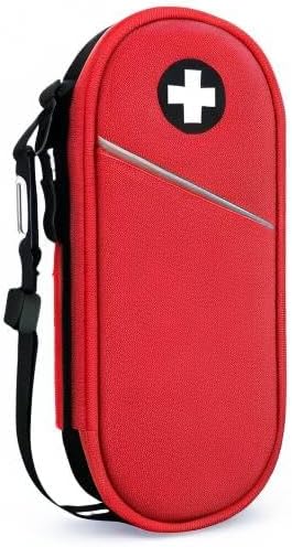 SITHON EpiPen Medical Carrying Case Insulated Medication Organizer Bag | Emergency Medical Travel Pouch Holds 2 EpiPens, Asthma Inhaler, Anti-Histamine, Auvi-Q, Allergy Medicine Essentials