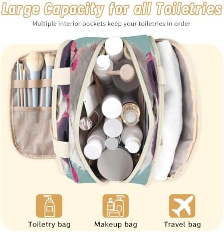 Cute Llama Travel Toiletry Bag for Women
