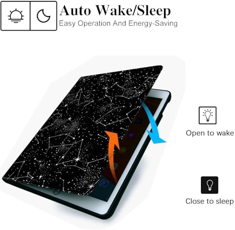 for Microsoft Surface Pro 11/10/9-13" 2024/2022 Tablet Case,Auto Wake/Sleep,Adjustable Stand Protective Cover - Star Constellation
