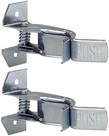 Heavy Duty Metal Gaint Spring Grip Clamp Tool Hanger Wall Orgainzer for Garage Closet Brooms and Mops Wall Mount Holder (Pack of 2)