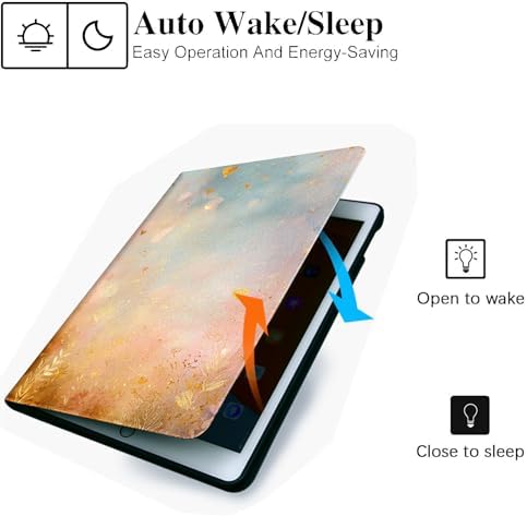 for Microsoft Surface Pro 8-13" 2021 Tablet Case,Auto Wake/Sleep,Adjustable Stand Protective Cover - Dreamy Heart Watercolor