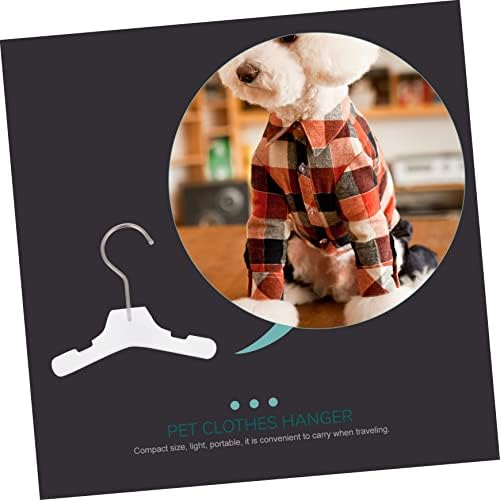 POPETPOP Pet Clothes Hanger Wear-Resistant Small Hanger for Dogs Lightweight and Portable Non- Design for Secure Clothing Hold for Travel and Home Use