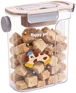 Dog Treat Container Airtight Airtight Portable Pet Food Bin with Handle