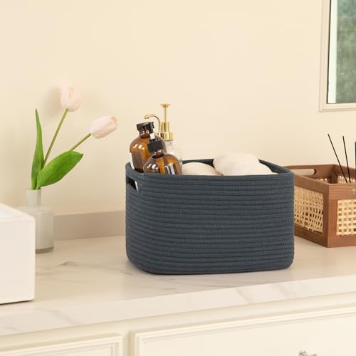 OIAHOMY 4 Pack Storage Baskets for Organizing 15L Cube Storage Bins Blue
