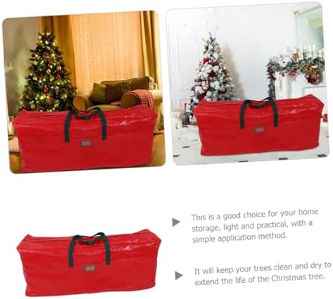 Large Christmas Tree Storage Bag with Handles Organizer for Holiday Storage Lightweight Design Easy to Carry Pouch for Xmas Tree and Seasonal Items