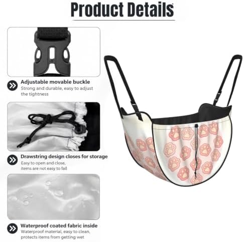 Dog Paw Heart Car Seat Organizer-Backseat Storage Bag for Travel | Waterproof Durable. Holds Snacks Gear Essentials. Fits Most Cars.
