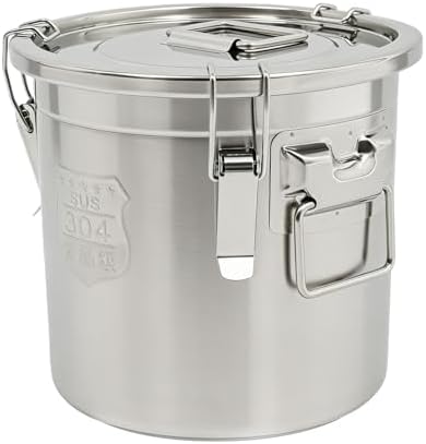 304 Stainless Steel Airtight Canister w/Lid(12L/3.17Gal)