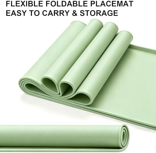 Silicone Pet Feeding Mat, 19"x12" Silicone Placemat for Dog Cat Food Water Bowl, Raised Edge Waterproof Under Sink Mats for Kitchen Drawer Shelf, Spill Proof Mat to Protect Floors
