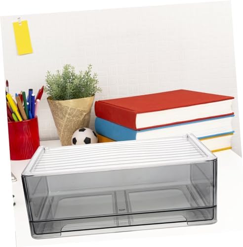 Cabilock Dresser Organizer for Underwear and Socks Capacity Storage Bin Portable and Closet Organizer for Bras Panties and Items Stylish Design Grey